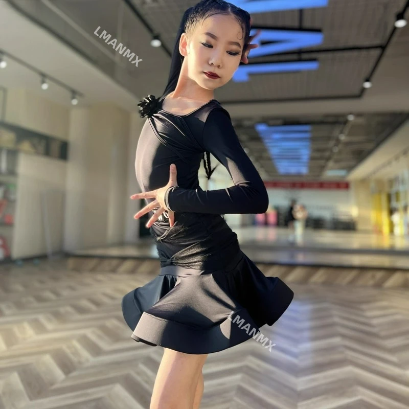 Children's Latin Dance Costumes, Women's Professional Dance Skirts, Advanced Children's Latin Dance Practice Clothes