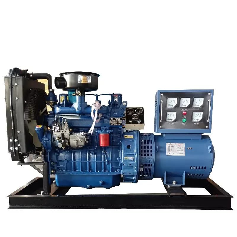 High Efficiency Diesel Generator Set Silent Open Type Custom Voltage Genset for Industrial and Commercial Backup