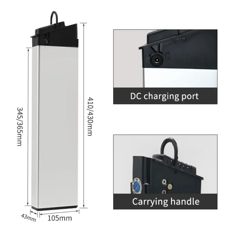 

LAFLY X3 X5 JINGHMA R7 R5 Battery 48V 17Ah 14Ah 10Ah DCH 006 Batteries for 1000w 800w 750w E Bike Built-in Battery DCH-006