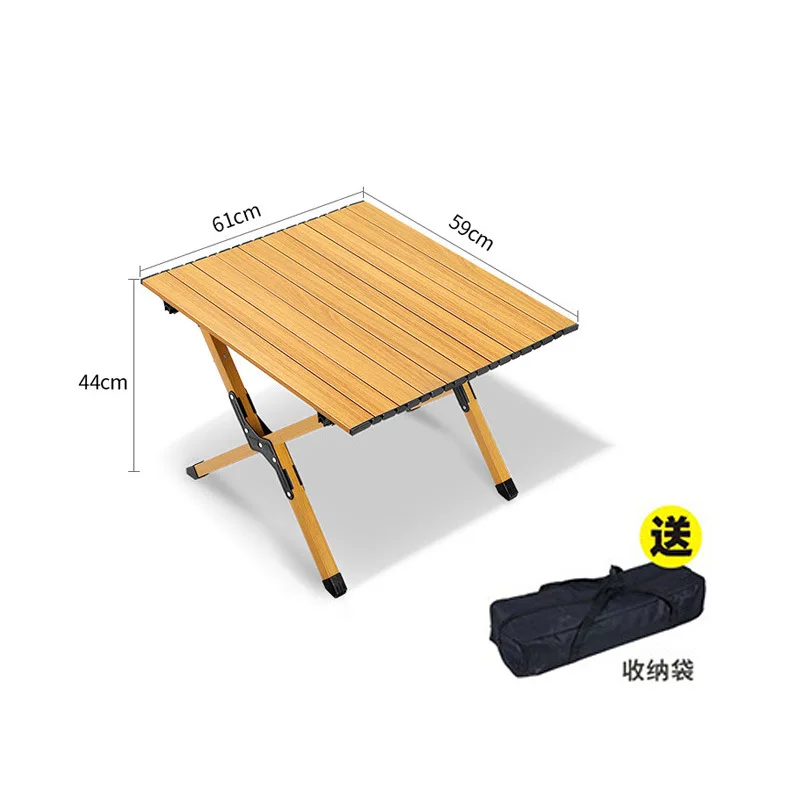 Hersteller 90CM Campingtisch Aluminiumlegierung Frühlingsrolle Tisch klappbarer Outdoor-Picknicktisch Grill tragbarer Tisch Campingtisch
