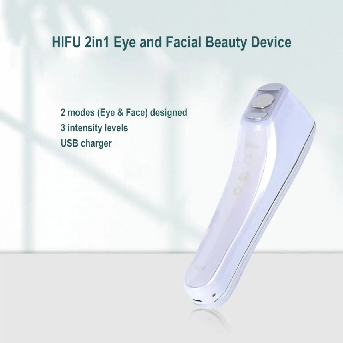 HIFU FacialDefy 3.0 Lite 2 in 1 Eye & Facial Microfocused เครื่องอัลตราซาวนด์นวดกระตุ้นการผลิตคอลลาเจนลดริ้วรอย