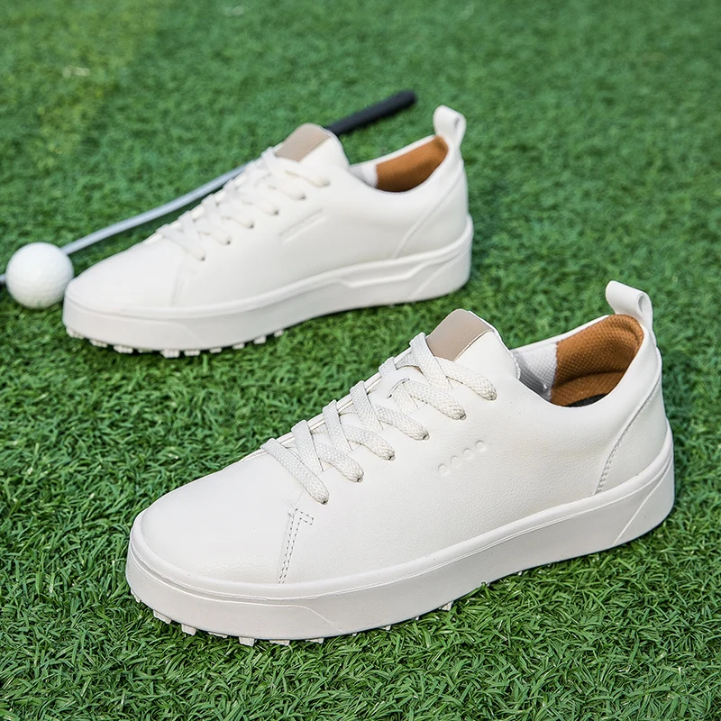 Professionele Golfschoenen Voor Mannen En Vrouwen Outdoor Lederen Sneakers Voor Mannelijke En Vrouwelijke Golfers Zwart Bruin Mode Zacht