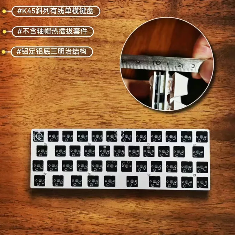 K45 Split mechanische Tastatur RGB 45 Tasten individuelle Unterstützung QMK VIAL roter Schalter kabelgebunden Split mechanische Tastatur Kit Typ C Geschenk