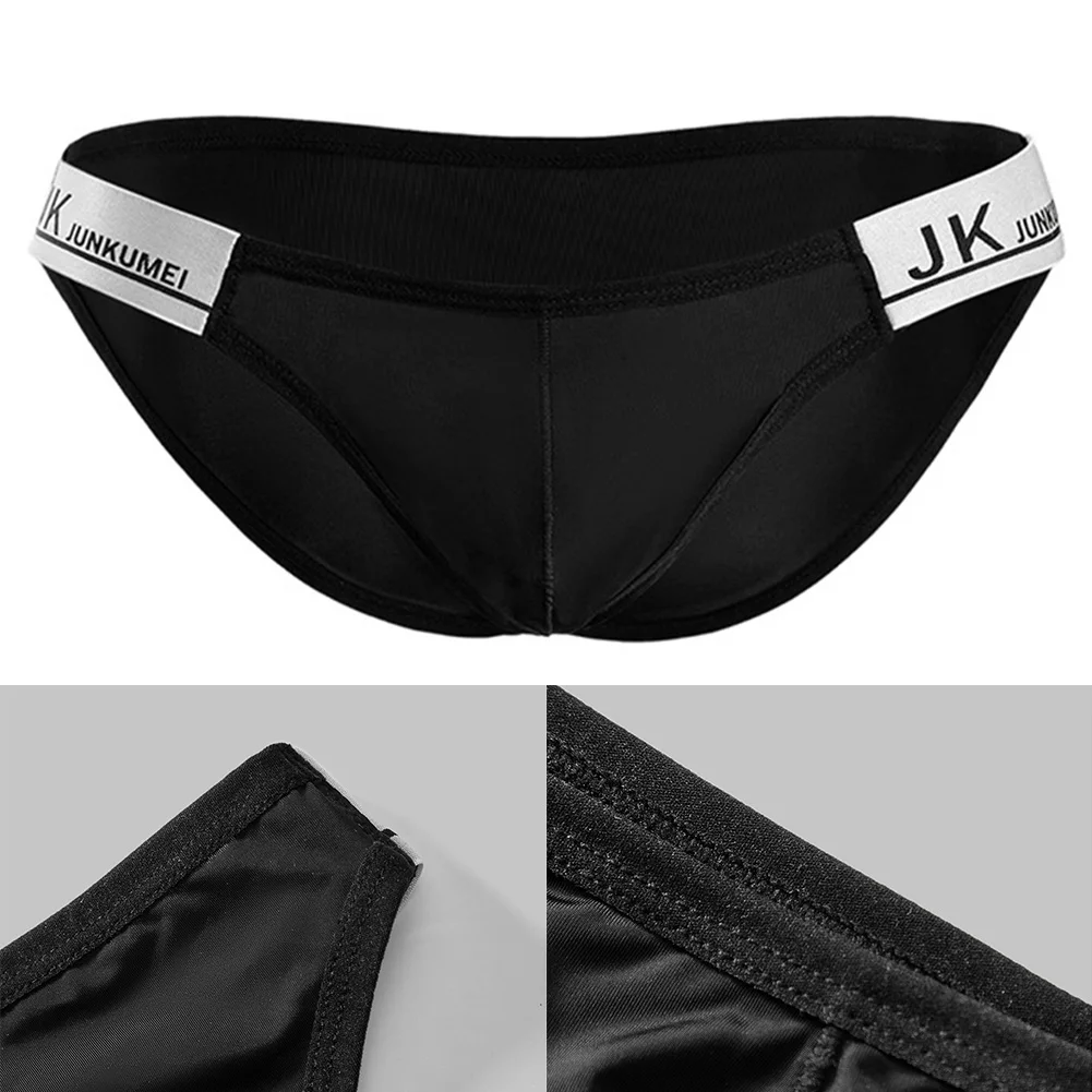 Men Letter Printed Low Rise Briefs Underwear Mens Briefs Bikini Elastic Breathable Sports Panties Male Underpants Soft S-2XL