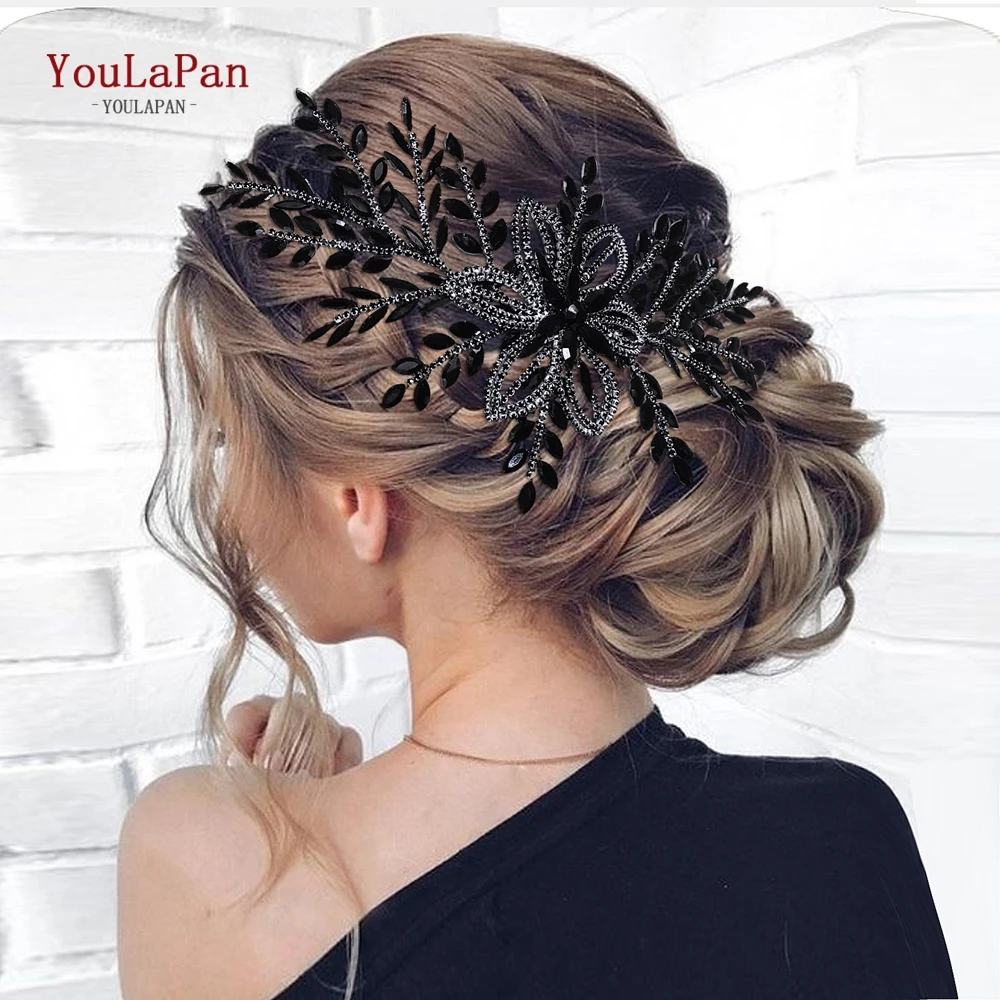 

YouLaPan Wedding Rhinestone Headpiece Bridal Headwear Fashion Hair Jewelry Woman Head Piece Shining Bride Hair Accessories HP895