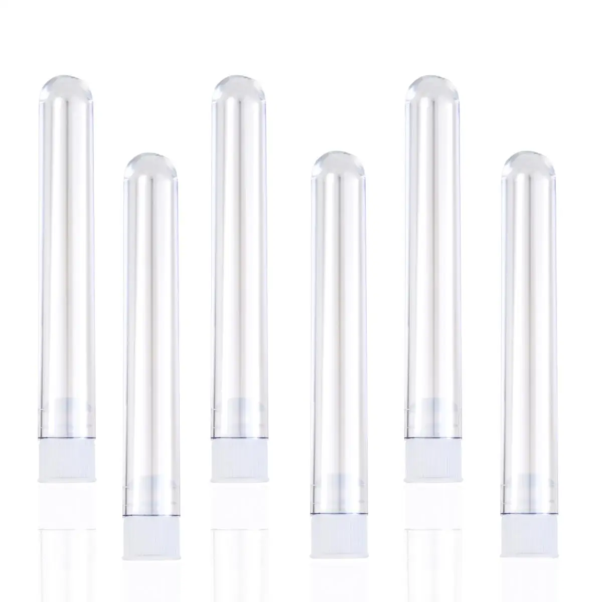 

25pcs Plastic Plastic Test Tubes Clear Hard 12x75mm 5ml Lab Sample Test Tube With Cap Specimen Gift Handmade Storage Tube
