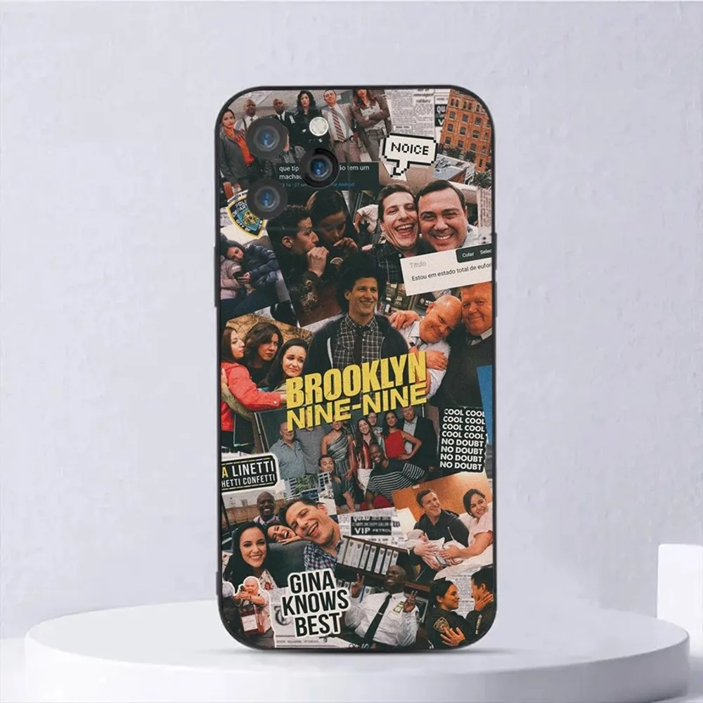 Brooklyn Nine 99 Phone Case For iPhone 15,14,13,12,11,Plus,Pro Max,XS,X,XR,SE,Mini,8,7 Soft Silicone Black Cover