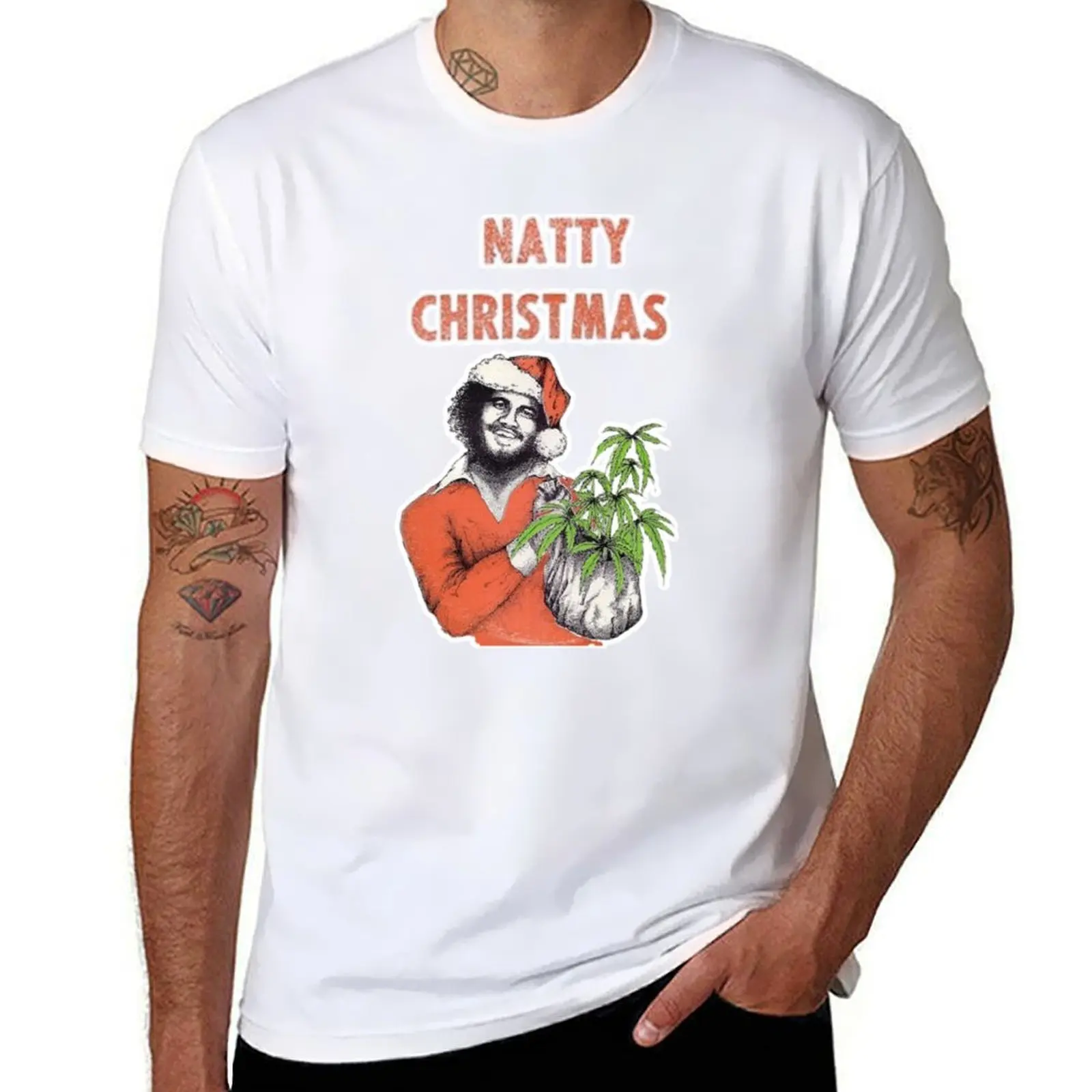 

Jacob miller natty christmas T-Shirt oversized topping shirts graphic tee men