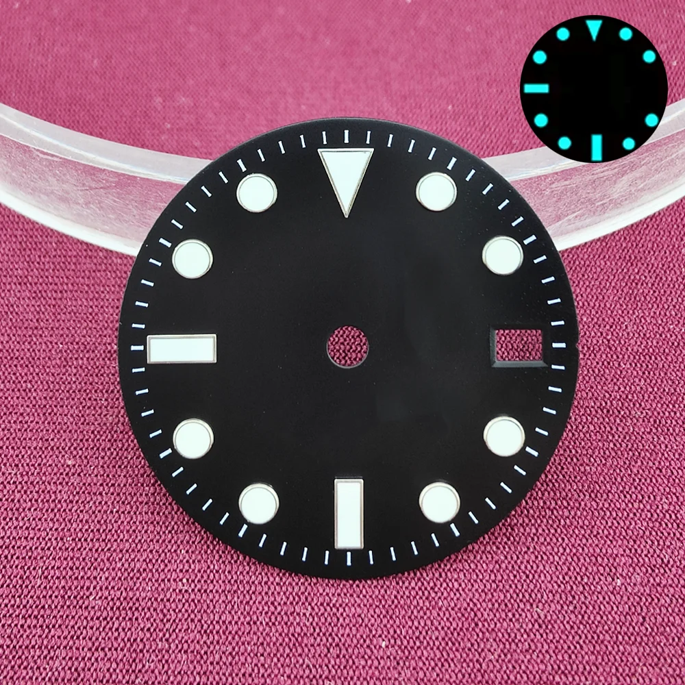 28.5mm NH35 Dial SUB Dial NH35 Diver Dial BGW9 Luminous NH35 Face NH34 Dial NH35 Hand Calendar Dial GMT Dial Accessories