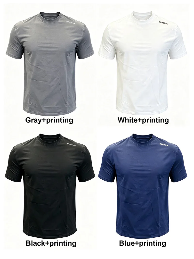 Men Summer Quick Dry Short Sleeve Sport TShirt Breathable Running Gym Fitness Casual Daily Training Outdoor Workout Tops Apparel