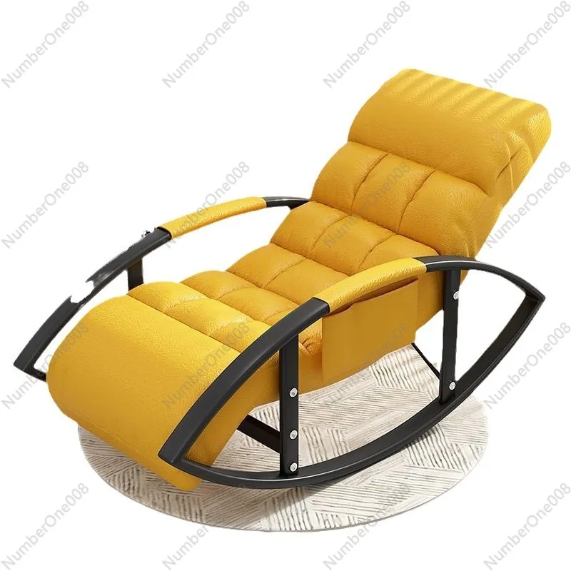 

Rocking Chair Adult Leisure Technology Cloth Sofa Adult Bedroom Recliner Foldable Nordic Balcony Lazy Bone Chair