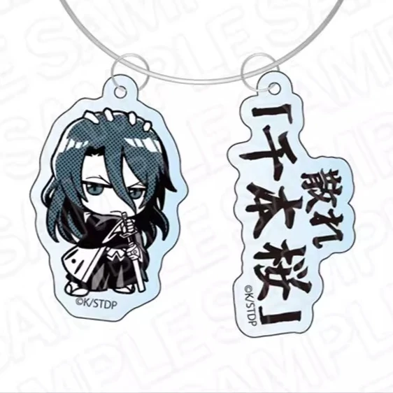 لعبة Kurosaki Ichigo Aizen Sousuke Grimmjow Kuchiki Rukia Urahara Kisuke المفاتيح دمية أنيمي الاكريليك كيرينغ قلادة للهدايا