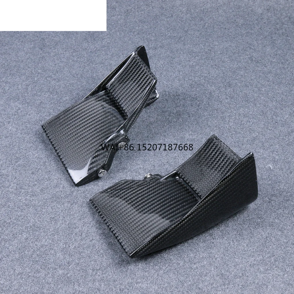 

Полный 3K сухой карбоновый спойлер для мотоцикла, воздушный дефлектор, нижние крылышки для Kawasaki Ninja H2 H2R 2015-2024