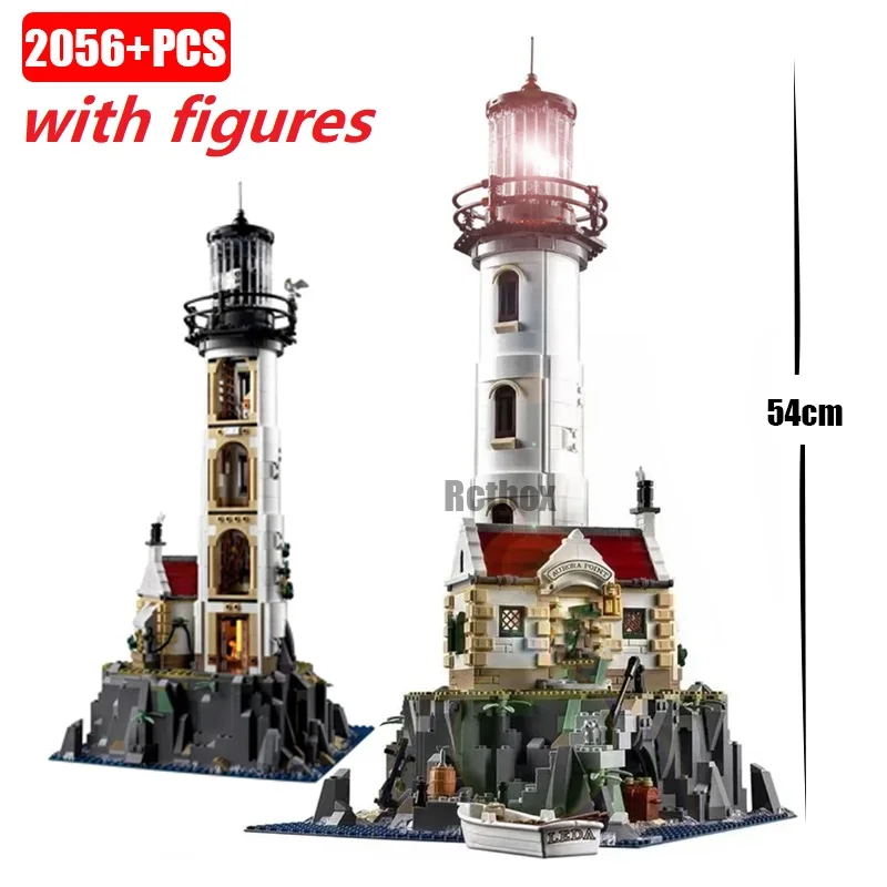 With original box Motorised Lighthouse 21335 Assembled Technical Building Block Kit Children's Educational Toy Christmas Gifts