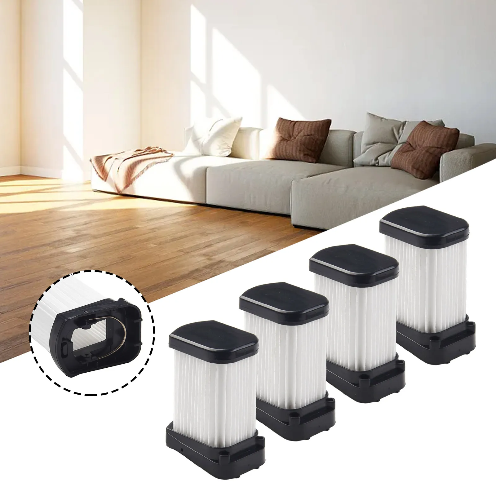 

4 Pcs Filter Vacuum Parts For Shark WV270UK WV273UKT Household Supplies Vacuum Cleaner Accessories Cordless Handheld Filter