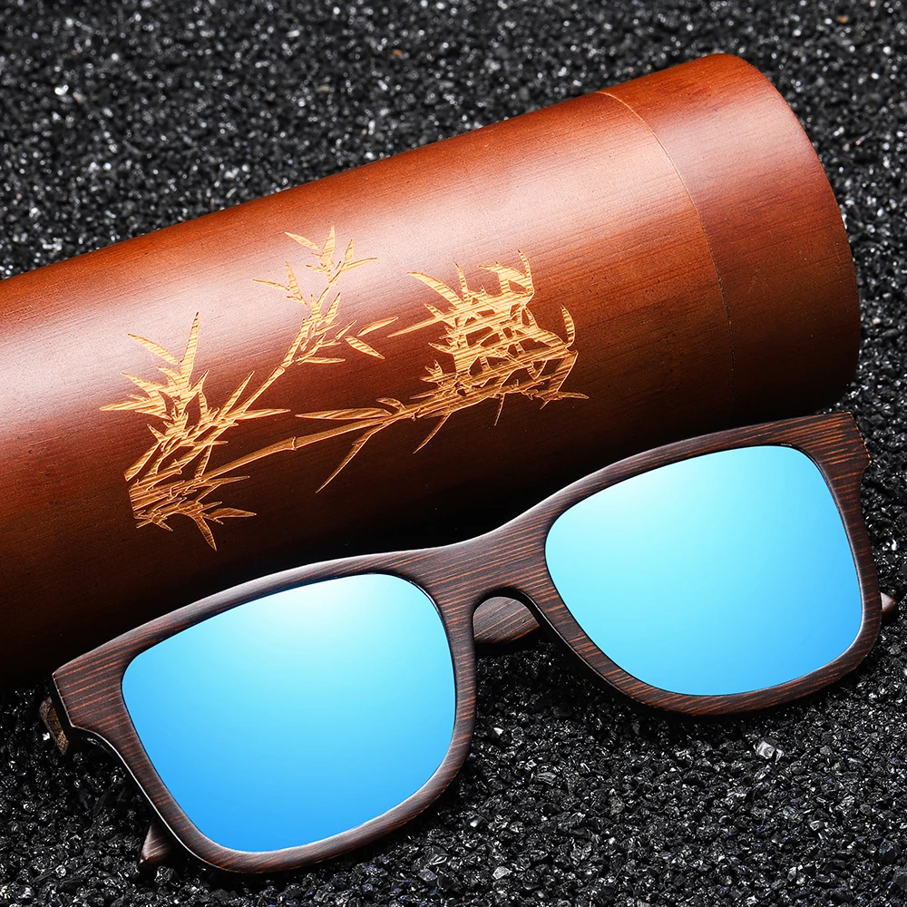 XSW Handmade Natural Brown Wooden Sunglasses Women Men Brand Design Vintage Fashion Glasses Polarized Lens Dropshipping