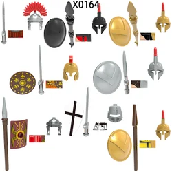 The X0164 Centurion Spartacus Crusader Rome Commander Heavy Infantry Arvoesine Model Blocks MOC Bricks Gifts Toys