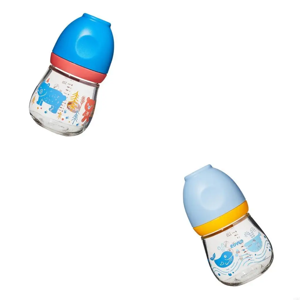

150ml Newborns Glass Bottle Wide Neck Design for Convenient Feeding Essential 4XBC