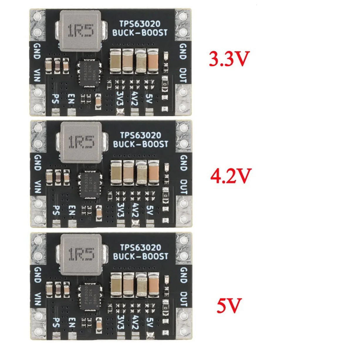 XL63020 TPS63020 Lithium Battery USB Automatic Boost Buck Step Up Down Module Microcontroller Power Low Ripple 3.3V