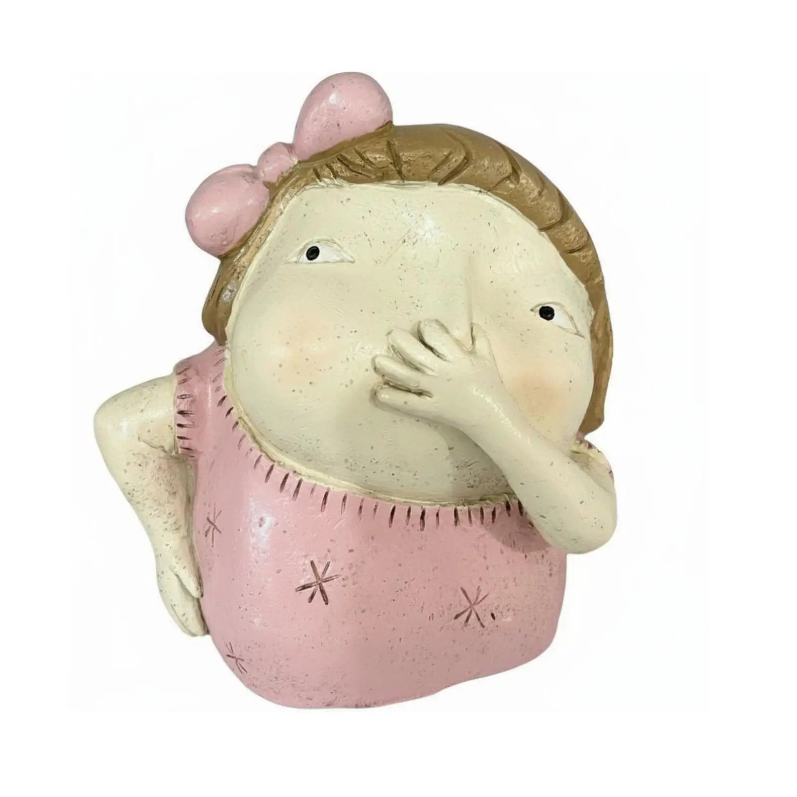 Novelty Resin Figurine for Toilet Tank Washstand Funny Decorative Gift for Friend