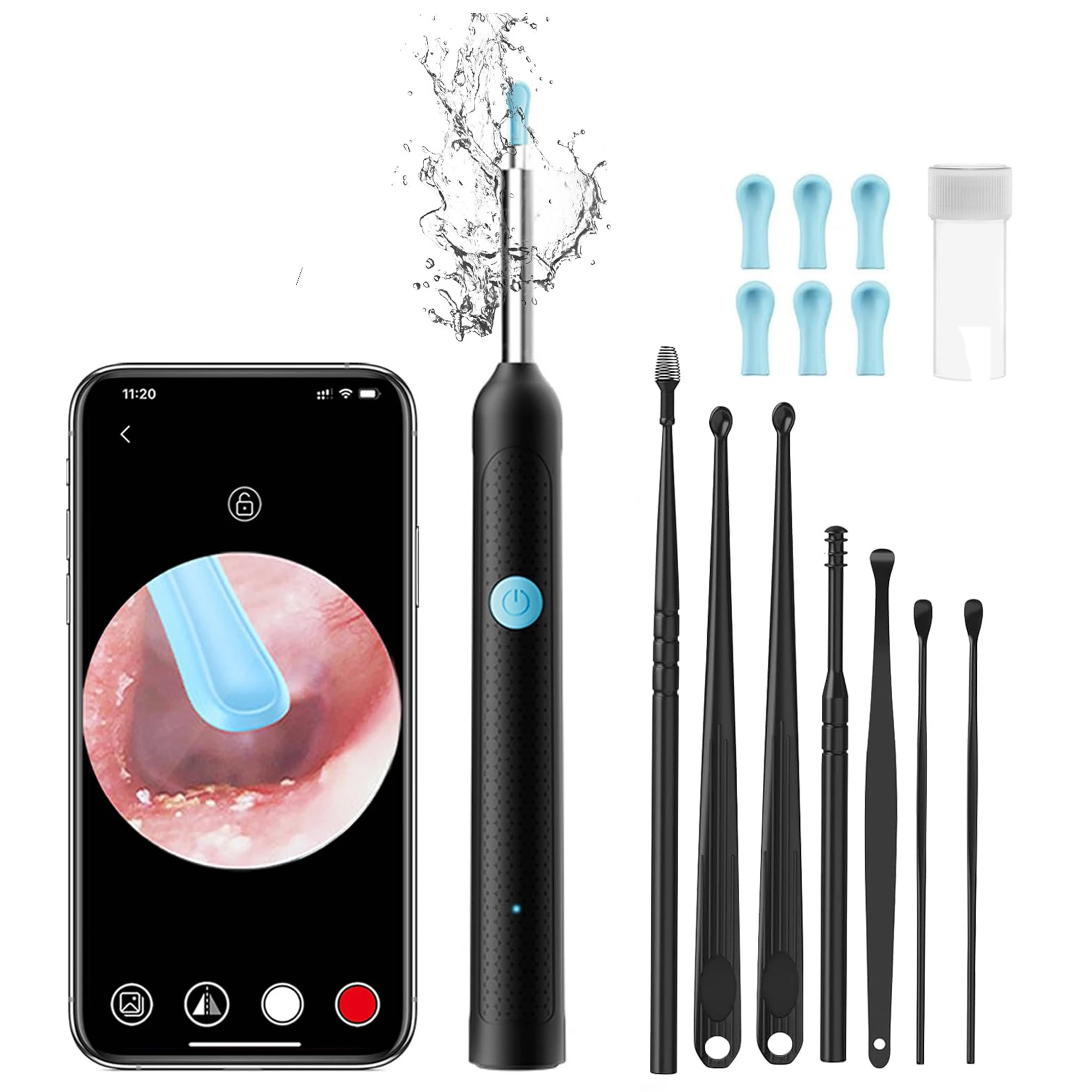 Ear Wax Removal, EarCleaner with Camera 1080P HD Wireless,  Ear Wax Remowal Tool for iPhone,iPad Android Phones