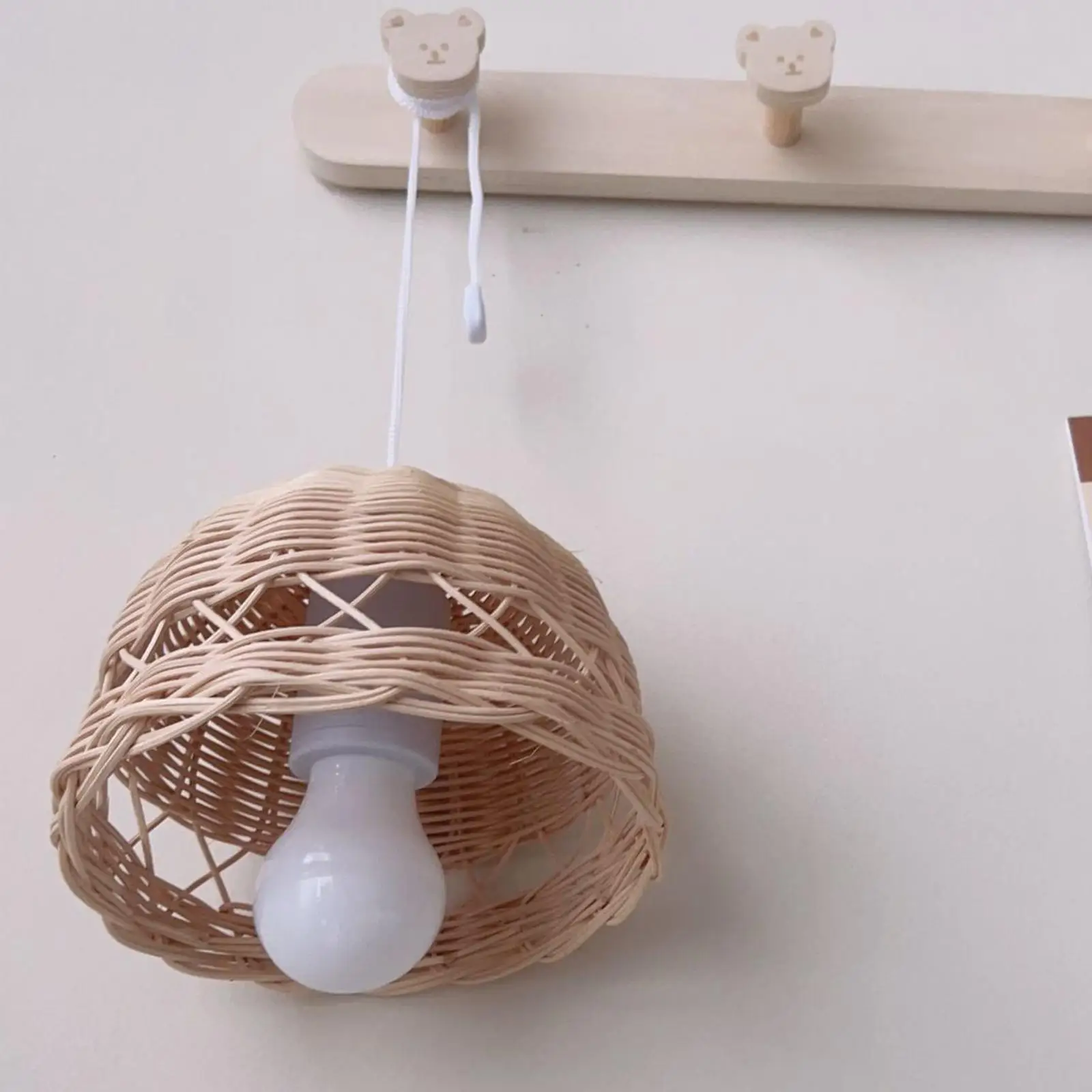Rattan Lamp Shade Hanging Lamp Lampshade Lamp Shade for Bedroom Home Cafe