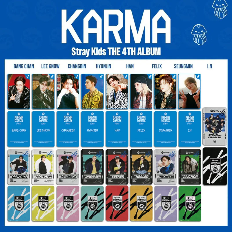 

STRAY KIDS "KARMA" double-sided small card special bonus card random card SKZOO cute peripheral male group star small card