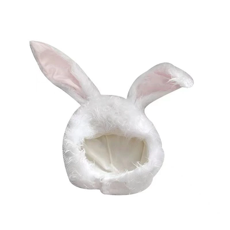 Rabbit Bunny Ears Hat Cute Girl Plush Soft Costume Headwear Cap Photo Props Party Cosplay Prop Earflap Warmer Caps