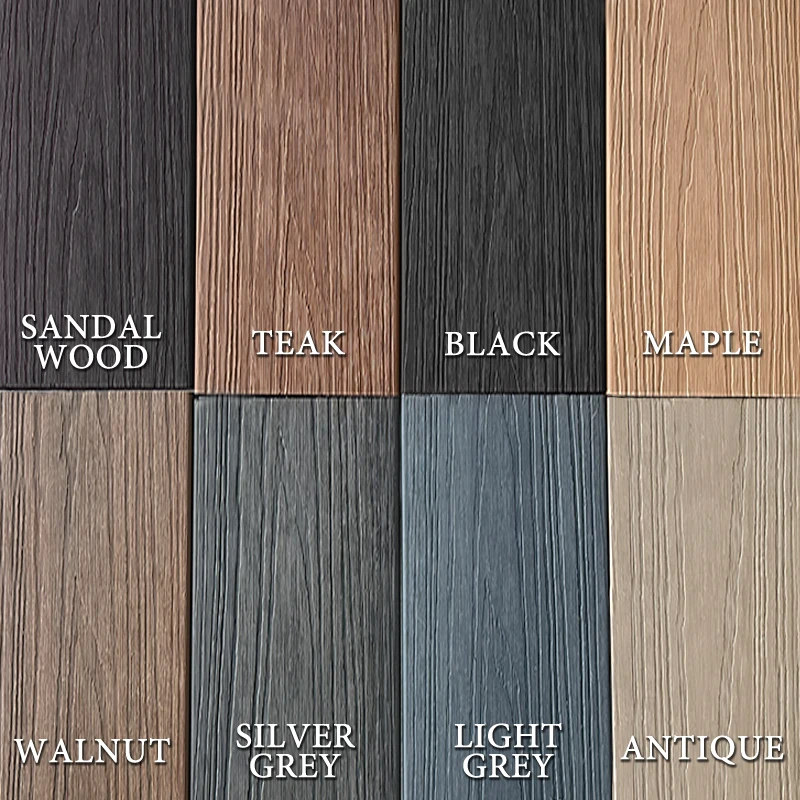 التخصيص منخفض الصيانة WPC درابزين حديقة شرفات الشرفات حل دائم الاستخدام المنزلي #3