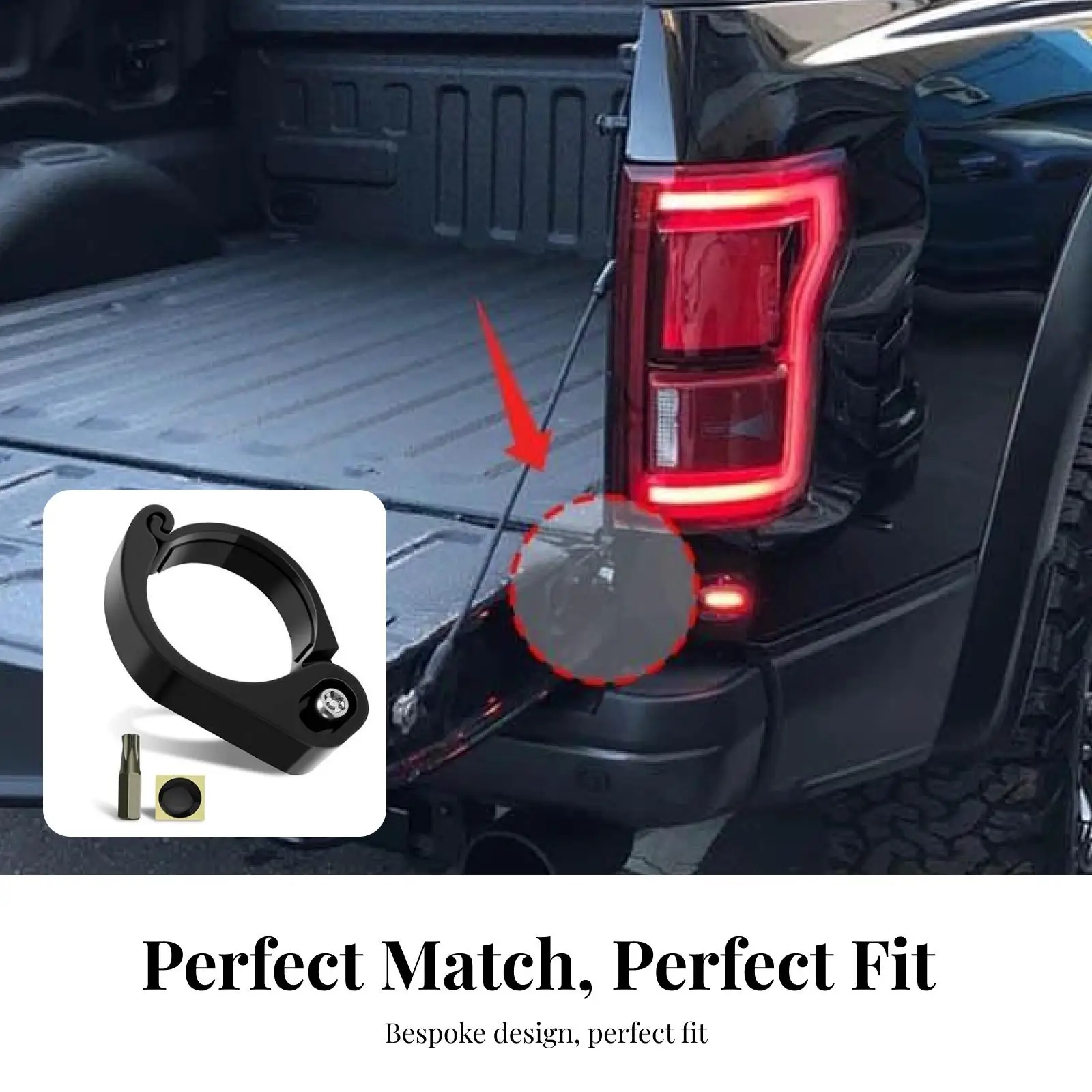 

Truck Tailgate Lock Parts Stable Protection Accessories Tailgate Anti Theft Lock Replace for Ford F150 F350 F250 2015-2023