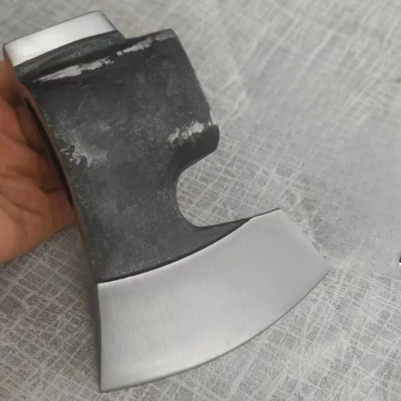 High-carbon Steel Outdoor Camping Axe Head Split Firewood Cut Down Trees Forging Axe Head Chopping Bone Axes Without Handle