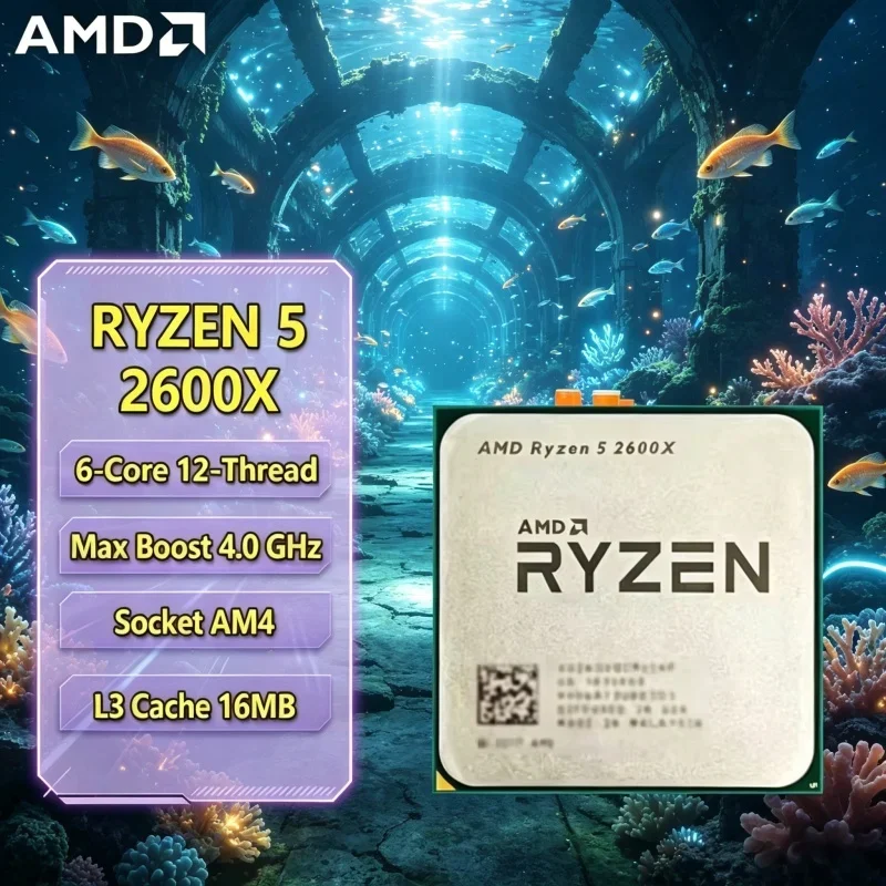 

Light Build Friendly AMD R5 2600X Zen+ 6-Core 12-Thread 4.2GHz AM4 95W Cost-effective Desktop Gaming Chip No Packaging