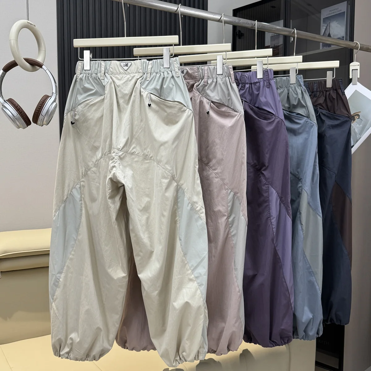 Men Women Splice Fashion Outdoor Loose Casual Lightweight Quick Dry Sports Cargo Baggy Pants Track Trouser Jogger Sweatpants - Image 4