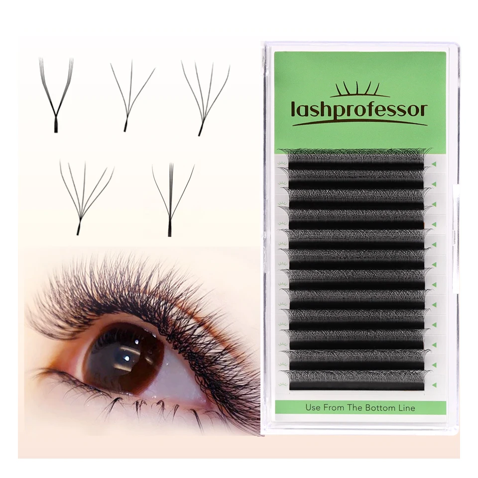 

W Shape 3D 4D 5D Premade Volume Easy Fans Nature Soft Light Individual Lashes Clover Bloom Double YY False Eyelashes Extensions