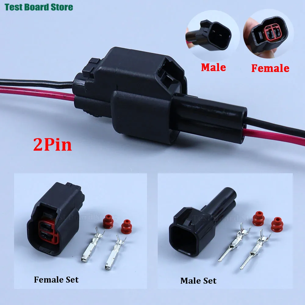 1/2/5set 2 Pin Car ABS Sensor Plug EV1 To EV6 Air Conditioning Fuel Injector Connector Methanol Retrofit Plug