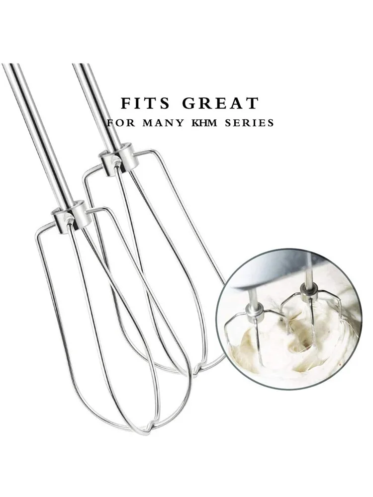 W10490648 Hand Mixer Attachment Beaters for KitchenAid KHM2B, AP5644233, PS4082859 Replacements