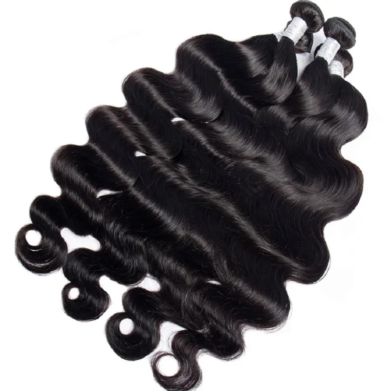 30 32 34 36 40 Inch Body Wave Bundles Brazilian Natural Color Hair Weave Bundles 3/4 PCS Remy Human Hair Bundles for Black Women