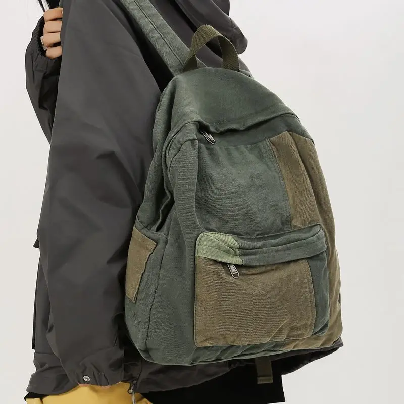 

JIAERDI японский ретро стиль Мори рюкзак женский лоскутный холщовая сумка большой емкости женская повседневная студенческая школьная сумка унисекс новая