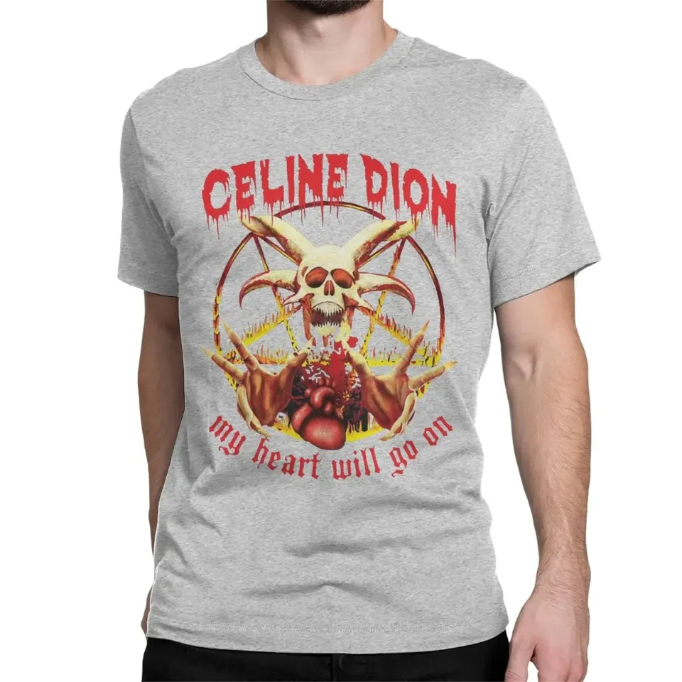 Celine Dion My Heart Will Go on Metal T Shirt Men Women's Cotton T