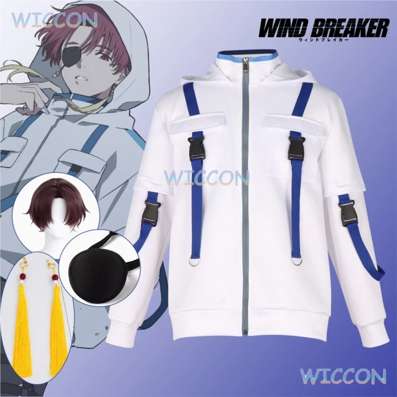 

Shingo Natori Takeru Kongo Shyu Kirishima Косплей Костюм Парик Аниме Wind Breaker Киль Толстовка на молнии Негабаритный унисекс для взрослых