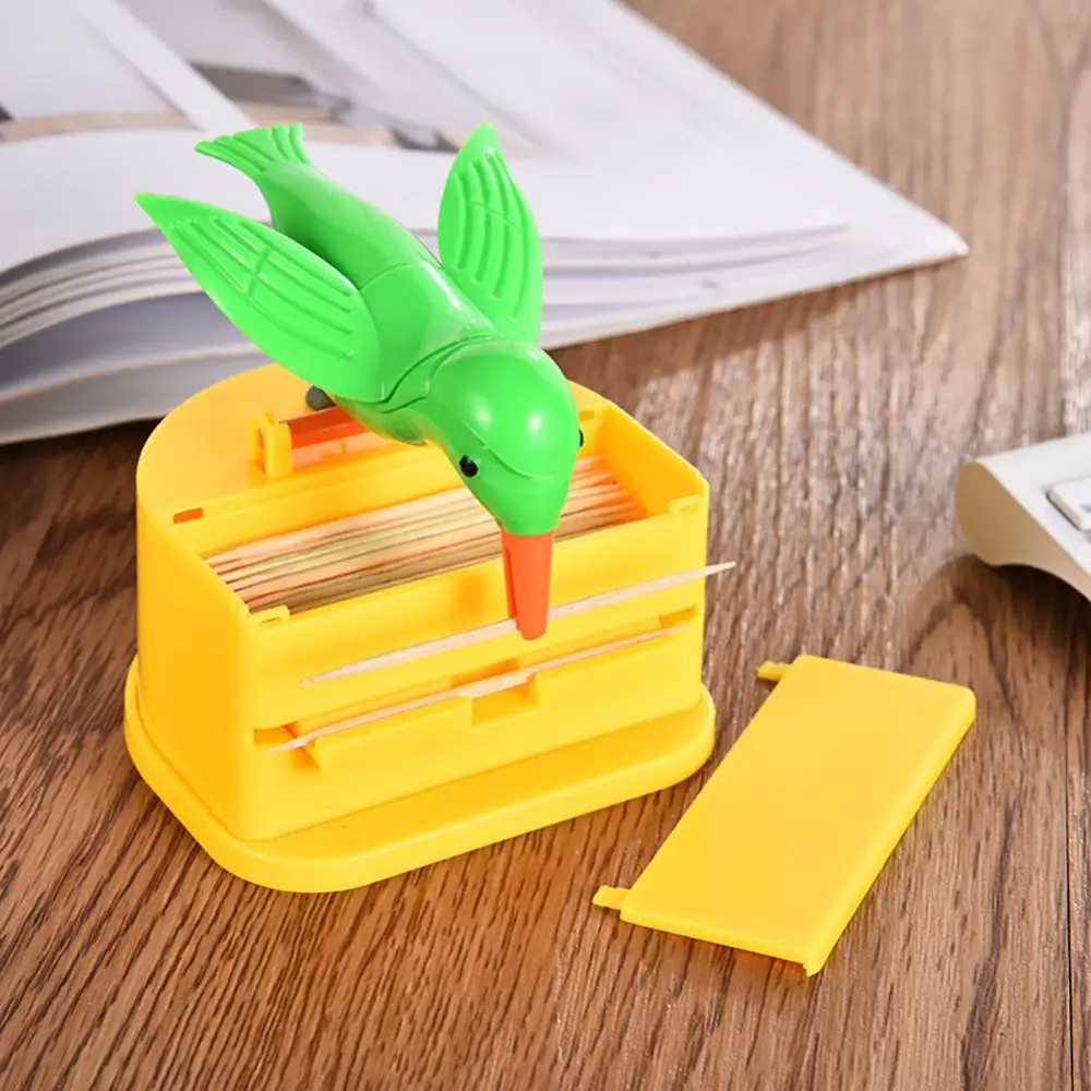 Small Bird Automatic Creative Durable Easy To Use Compact Mess-free Kitchen Accessory For Toothpicks Toothpick Container Kitchen