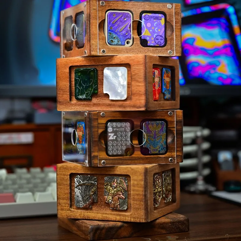 

BPMODS EDC Nine-Grid Price Tag Display Rack and Fingertip Push-Tap Toy Storage Rack