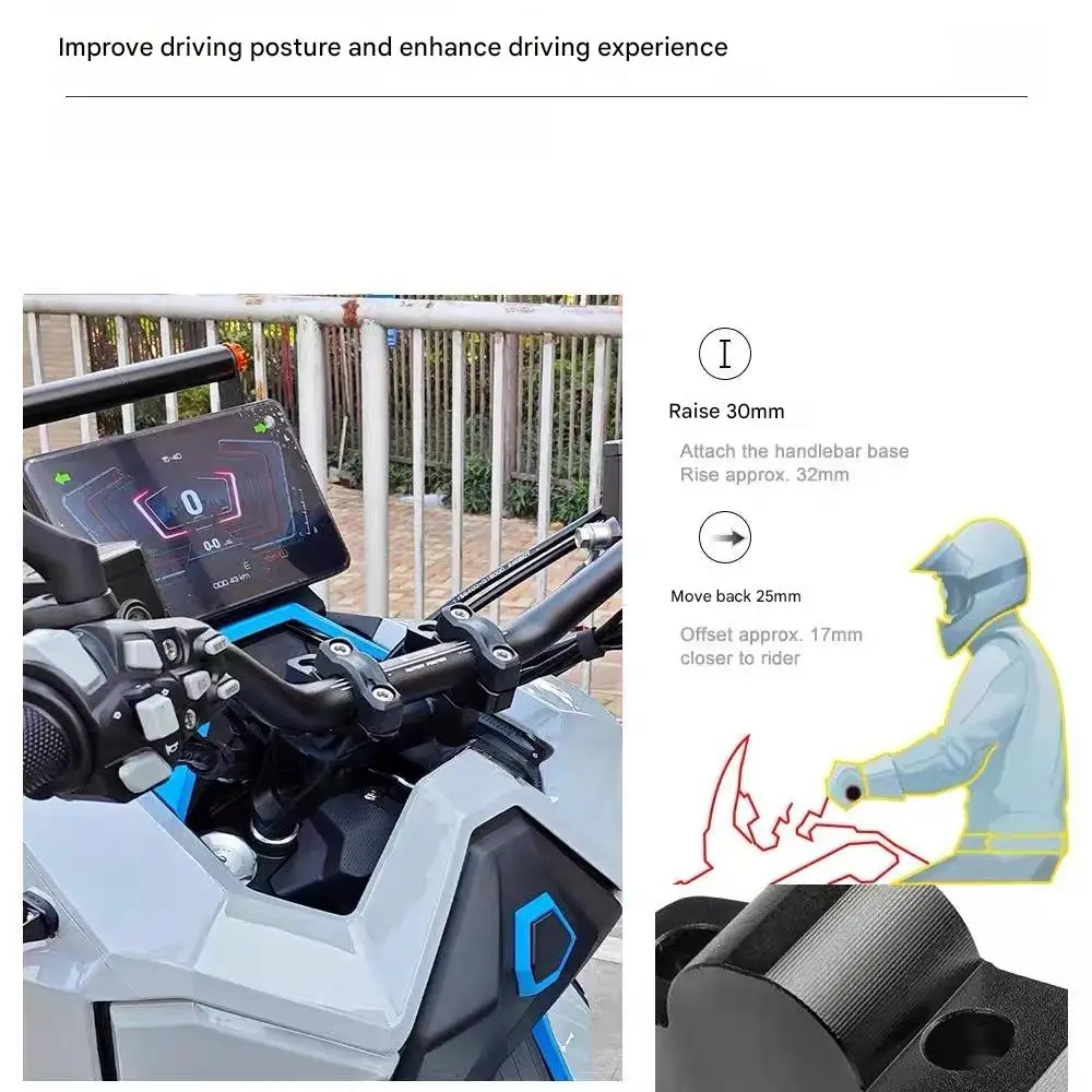 Motorcycle accessories handlebar riser resistance handlebar height increase code suitable for ZONTES 368G 368 G 368-G