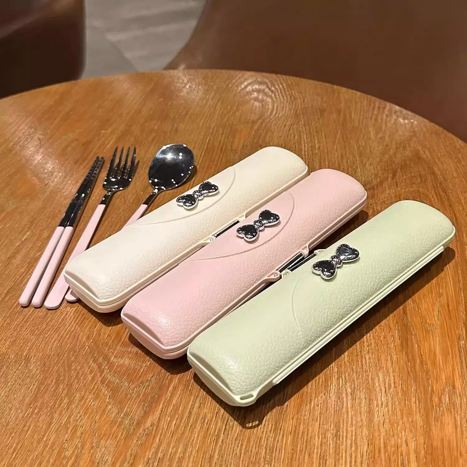 

Portable Cutlery Set 304 Stainless Steel Camping Chopsticks Fork Spoon Knife Outdoor Cutlery Set Picnic Dinner Set Tableware Set