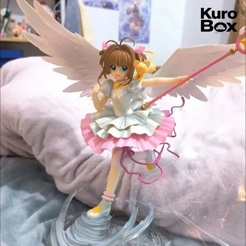 

Anime Figure Cardcaptor Sakura Kinomoto Sakura Cute Pvc Collectible Magic Wand Desktop Decoration Periphery For Adult Collection