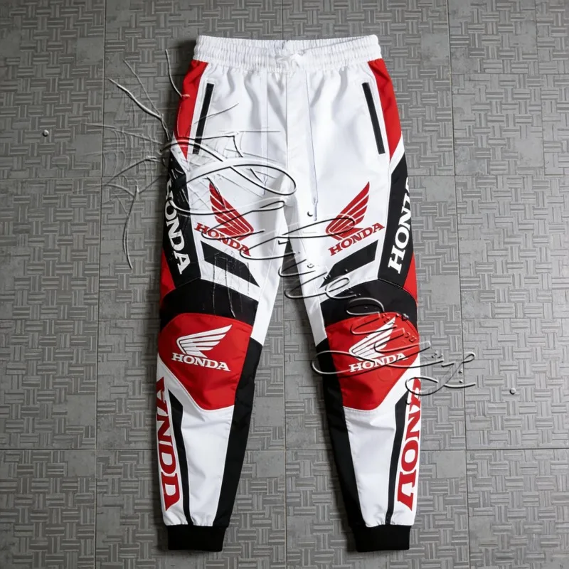 

2026 Honda Racing Fashion Speed Dry Pants Men's Casual Loose MOTO Off Road Motorcycle Suit Pants Men's and Women's Same Style