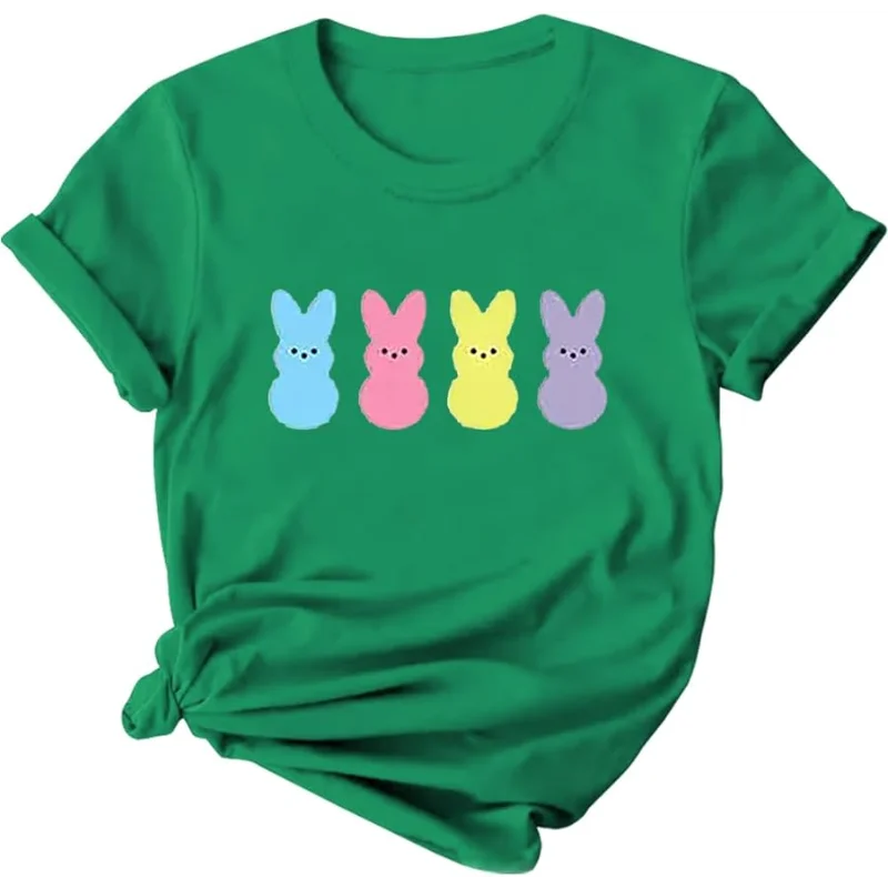 Women Easter Bunny Peeps T-Shirt, Easter Shirt, Happy Easter Day T-Shirt