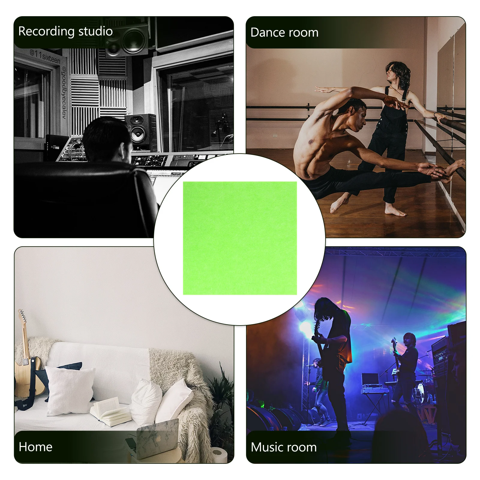 

5Pcs Durable Felt Panel Home Good Sound Insulation Performance for Music Room Ktv Decorative Use Home Felt Panel