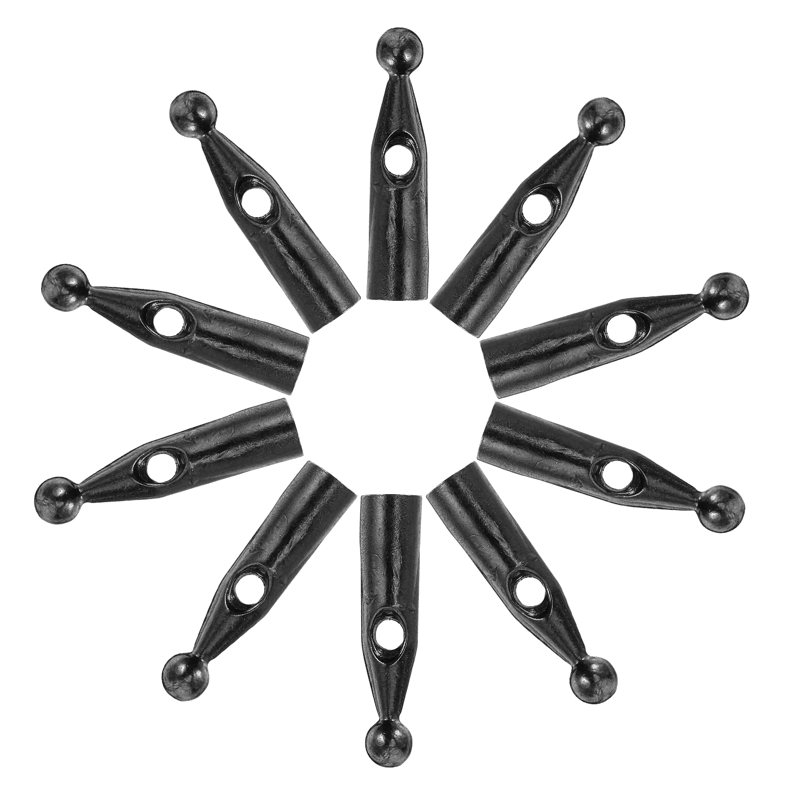 

10pcs Umbrella Accessories Metal Raindrop Bottom Beads Folding Tips Parts Tail Repair Kit Long Handle Sunshade Components