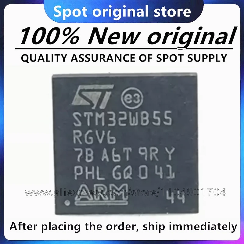 1PCS/LOT STM32WB55RGV6 STM32WB55 VFQFPN-6 100% New Original in Stock